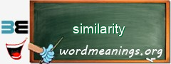 WordMeaning blackboard for similarity